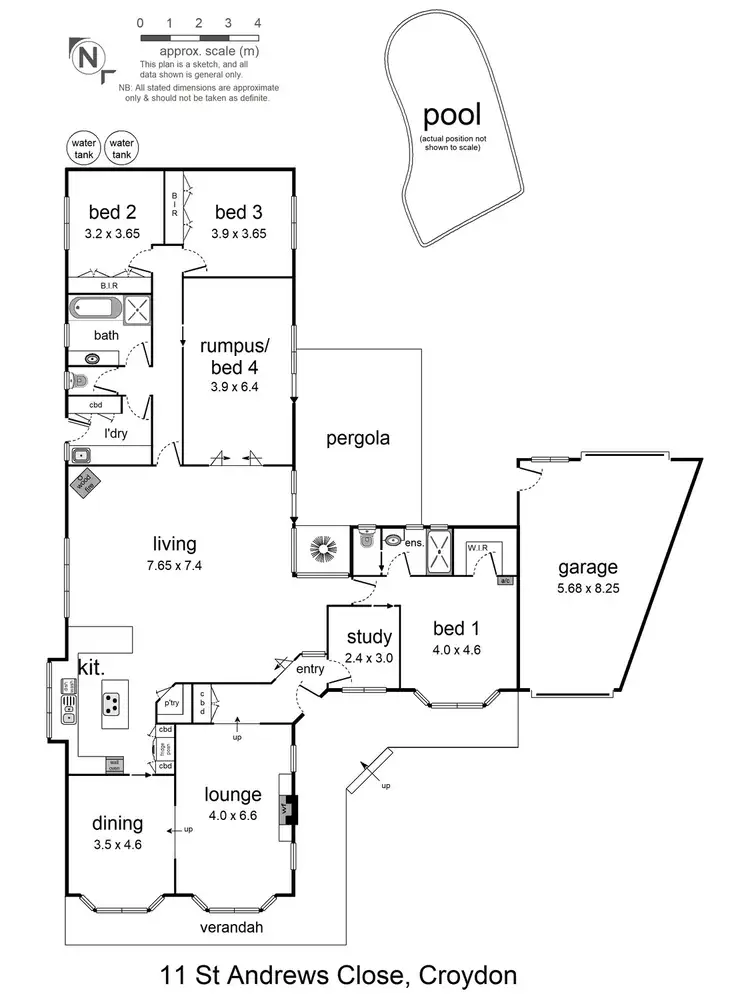 Floorplan of Homely house listing, 11 St Andrews Close, Croydon VIC 3136