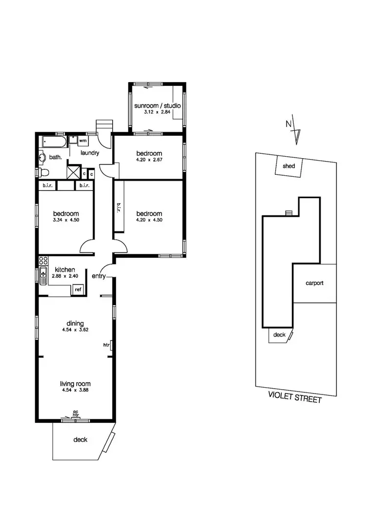 Floorplan of Homely house listing, 9 Violet Street, Williamstown VIC 3016
