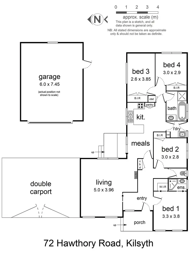 Floorplan of Homely house listing, 72 Hawthory Road, Kilsyth VIC 3137