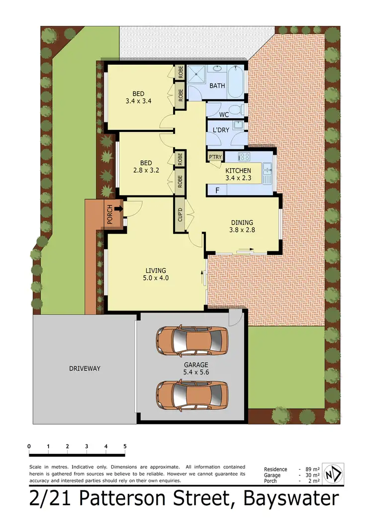 Floorplan of Homely unit listing, 2/21 Patterson Street, Bayswater VIC 3153