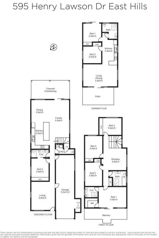 Floorplan of Homely house listing, 595 Henry Lawson Drive, East Hills NSW 2213
