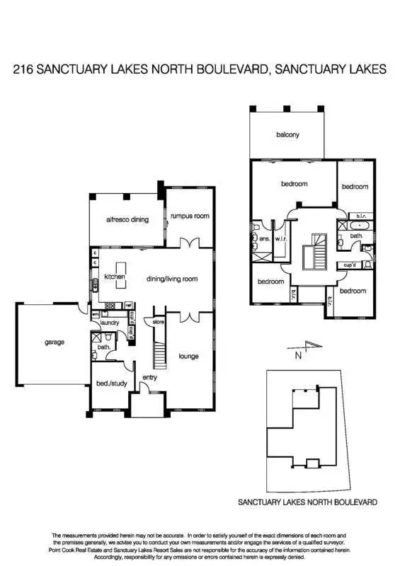 Floorplan of Homely house listing, 216 Sanctuary Lakes North Boulevard, Sanctuary Lakes VIC 3030