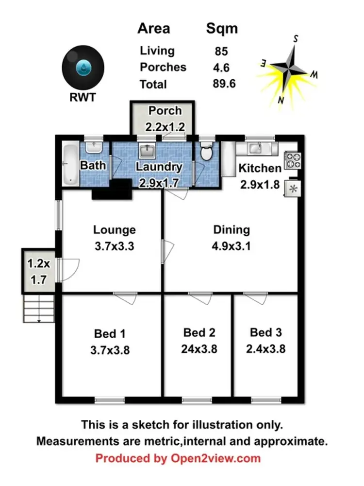 Floorplan of Homely house listing, 4 Davey Crescent, Penrice SA 5353