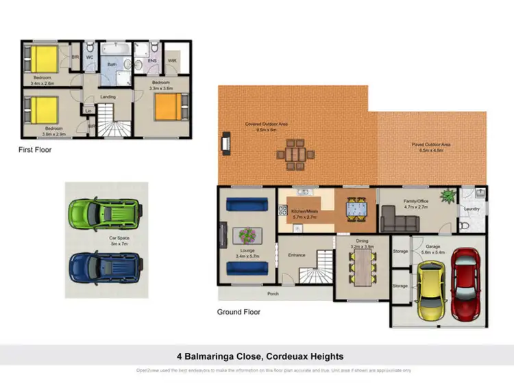 Floorplan of Homely house listing, 4 Balmaringa Close, Cordeaux Heights NSW 2526