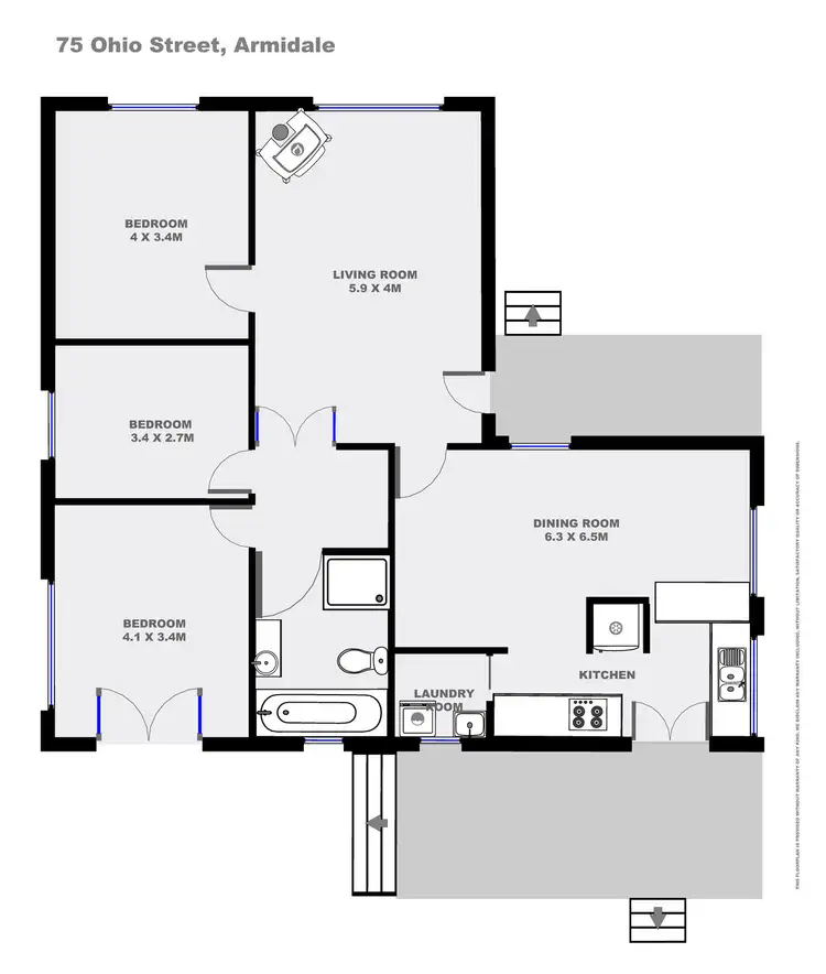 Floorplan of Homely house listing, 75 Ohio Street, Armidale NSW 2350