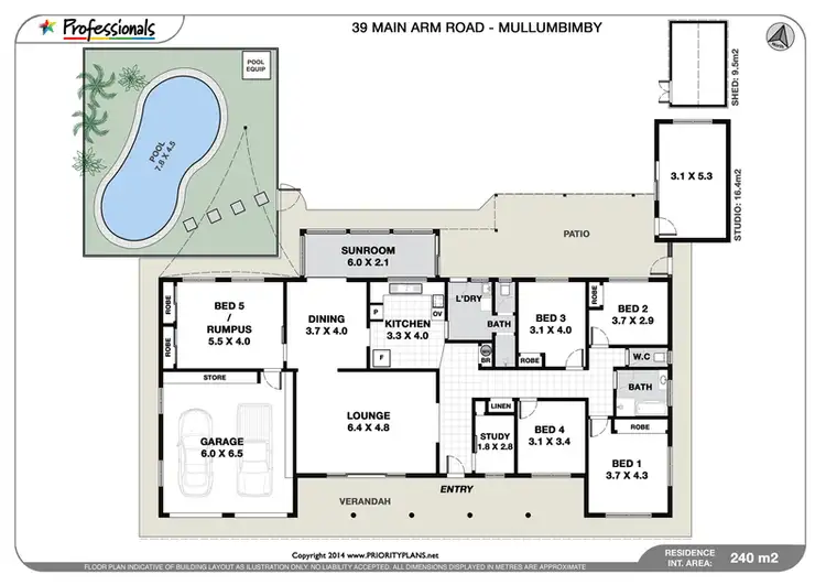 Floorplan of Homely rural property listing, 39 Main Arm Road, Mullumbimby NSW 2482