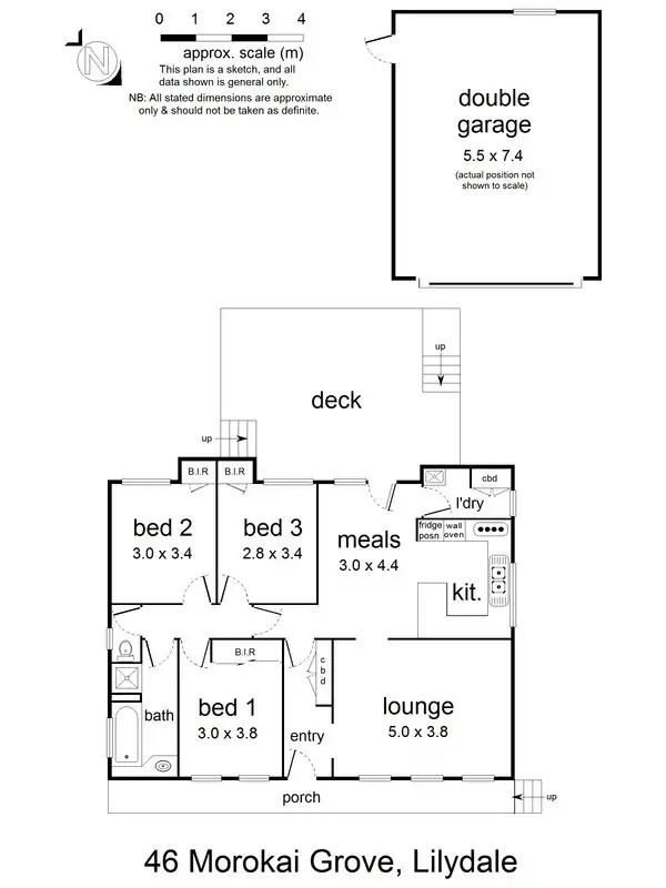 Floorplan of Homely house listing, 46 Morokai Grove, Lilydale VIC 3140