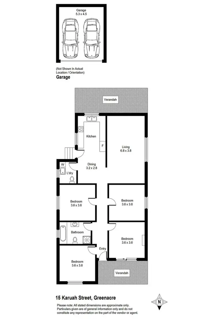 Floorplan of Homely house listing, 15 Karuah Street, Greenacre NSW 2190
