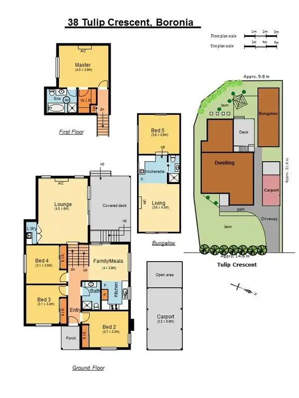 Floorplan of Homely house listing, 38 Tulip Crescent, Boronia VIC 3155