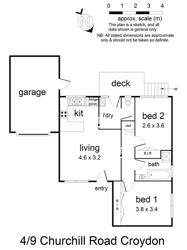 Floorplan of Homely house listing, 4/9 Churchill Road, Croydon VIC 3136