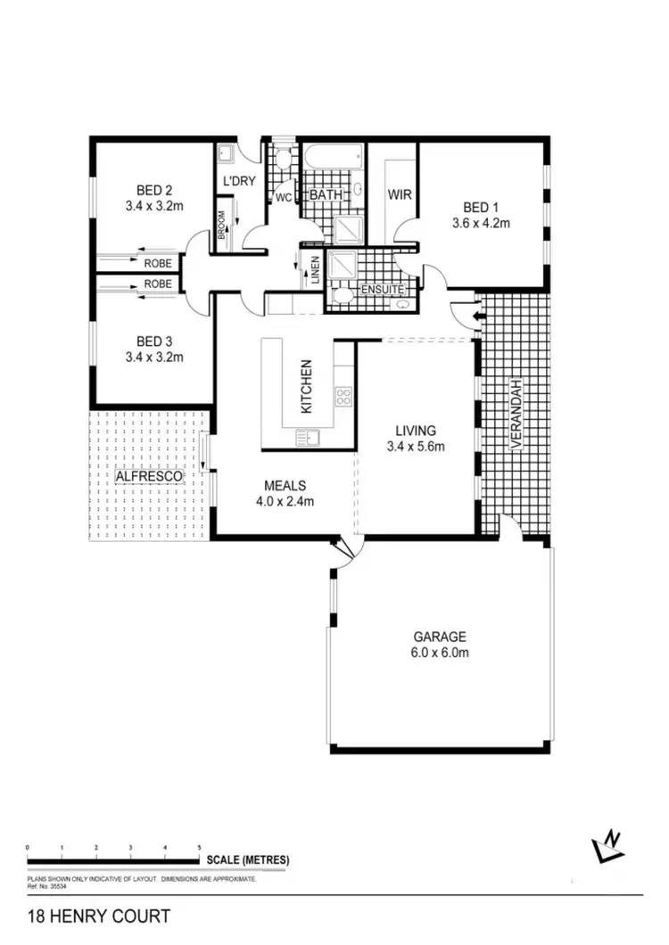 Floorplan of Homely house listing, 18 Henry Court, Strathfieldsaye VIC 3551
