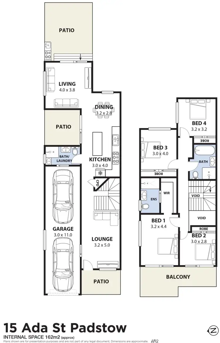 Floorplan of Homely semi-detached listing, 15 Ada Street, Padstow NSW 2211