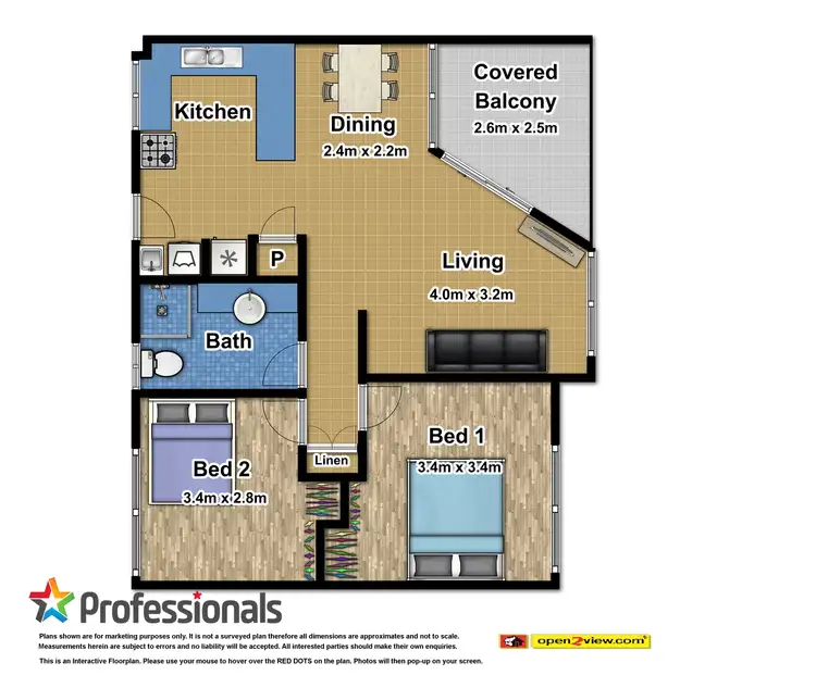 Floorplan of Homely unit listing, 314/219-225 Mcleod Street, Cairns North QLD 4870