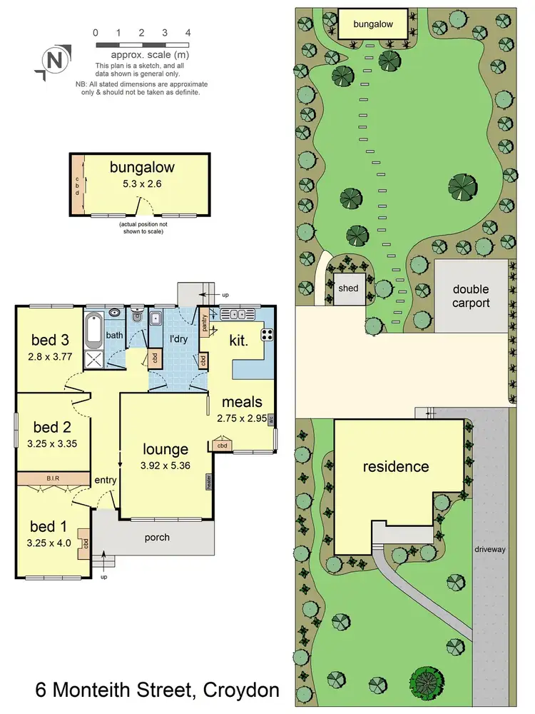 Floorplan of Homely house listing, 6 Monteith Street, Croydon VIC 3136