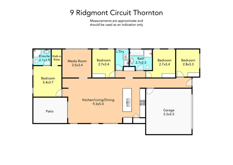 Floorplan of Homely house listing, 9 Ridgmont Circuit, Thornton NSW 2322