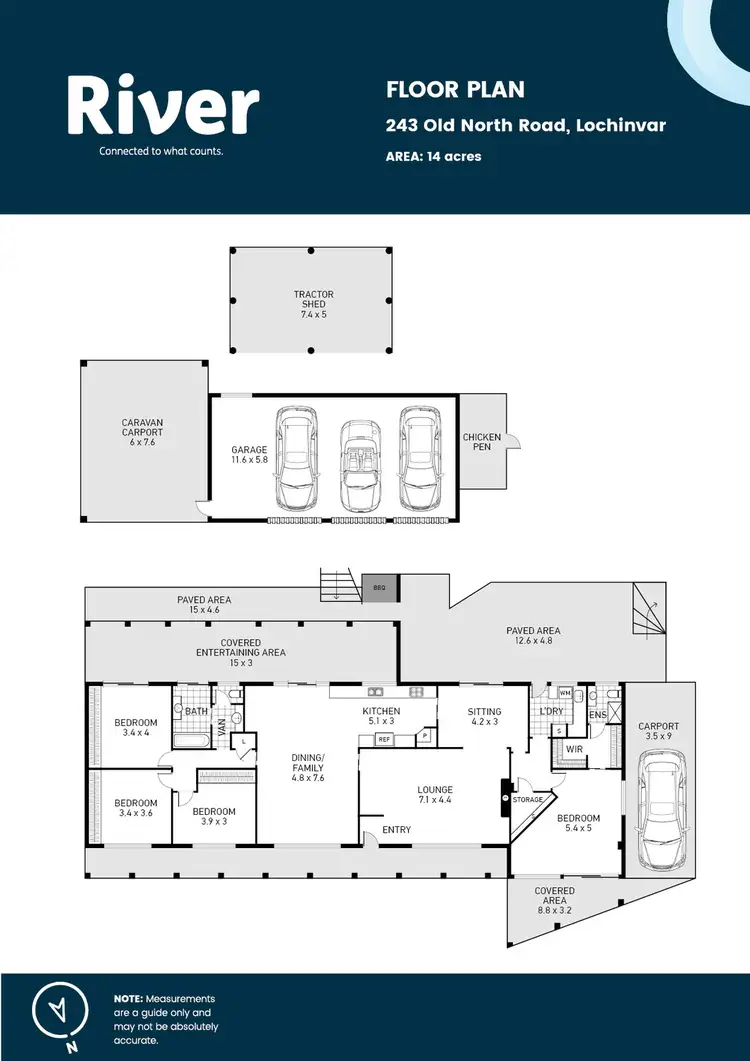 Floorplan of Homely rural property listing, 243 Old North Road, Lochinvar NSW 2321
