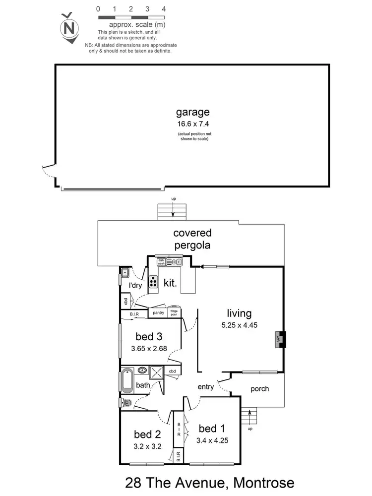 Floorplan of Homely house listing, 28 The Avenue, Montrose VIC 3765