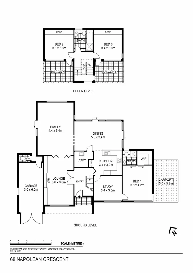 Floorplan of Homely house listing, 68 Napoleon Crescent, White Hills VIC 3550