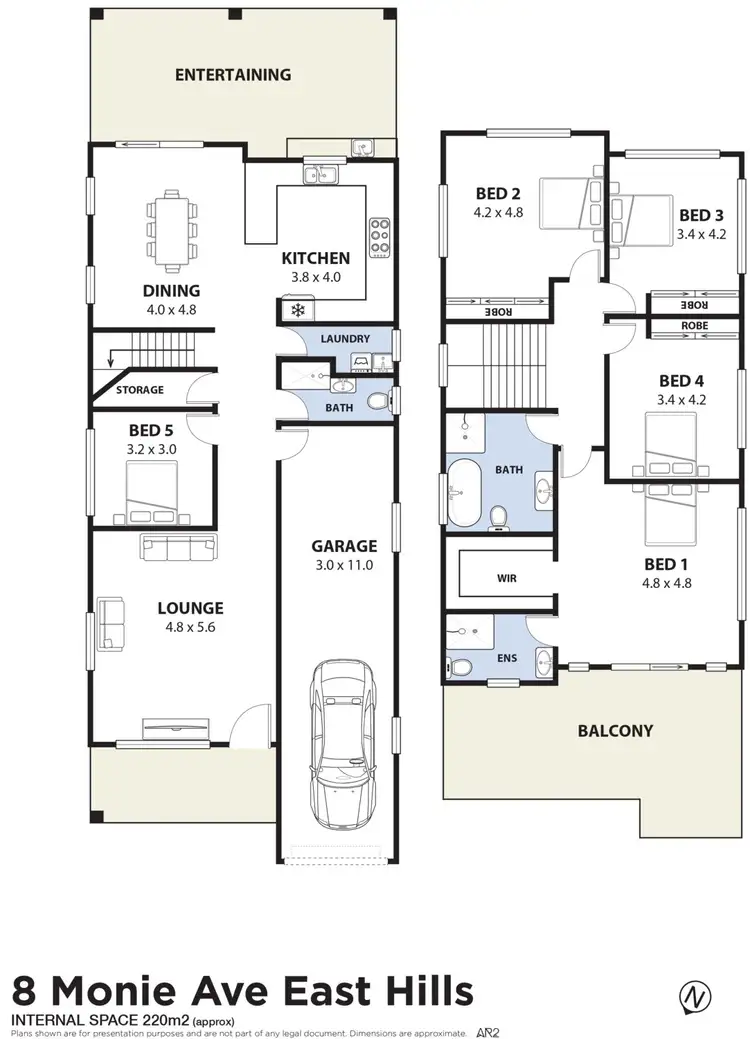 Floorplan of Homely house listing, 8 Monie Avenue, East Hills NSW 2213