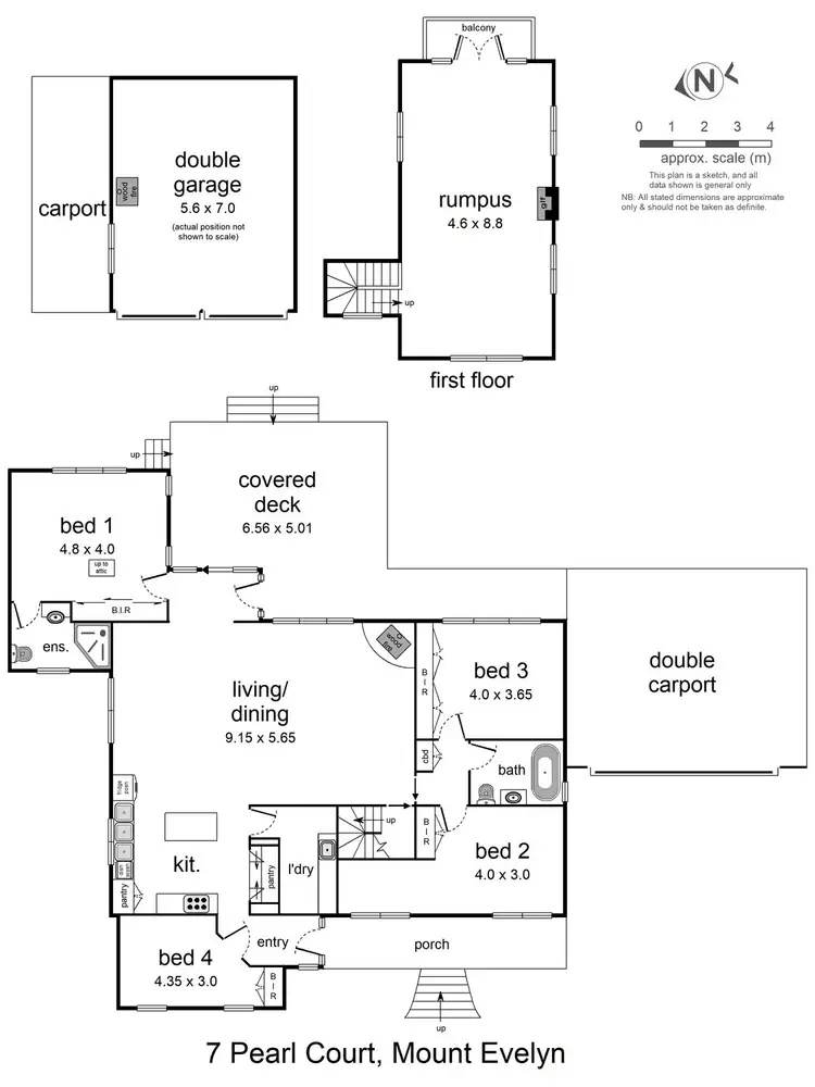 Floorplan of Homely house listing, 7 Pearl Court, Mount Evelyn VIC 3796