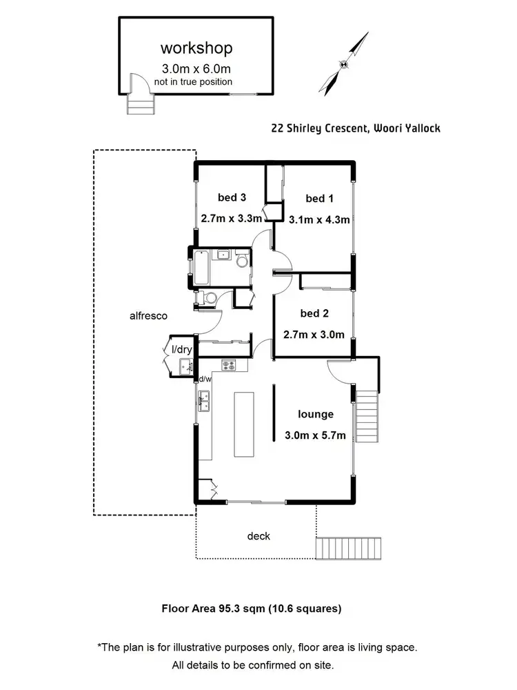 Floorplan of Homely house listing, 22 Shirley Crescent, Woori Yallock VIC 3139