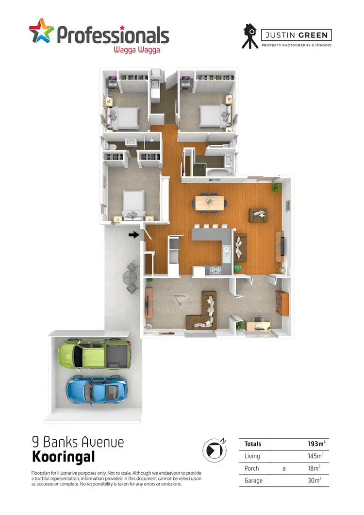 Floorplan of Homely house listing, 9 Banks Avenue, Kooringal NSW 2650