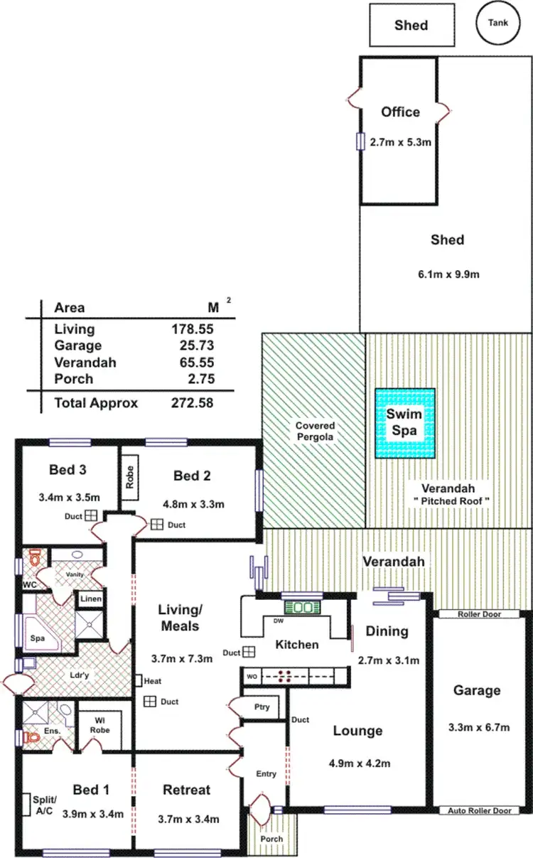 Floorplan of Homely house listing, 63 Goodall Crescent, Salisbury SA 5108