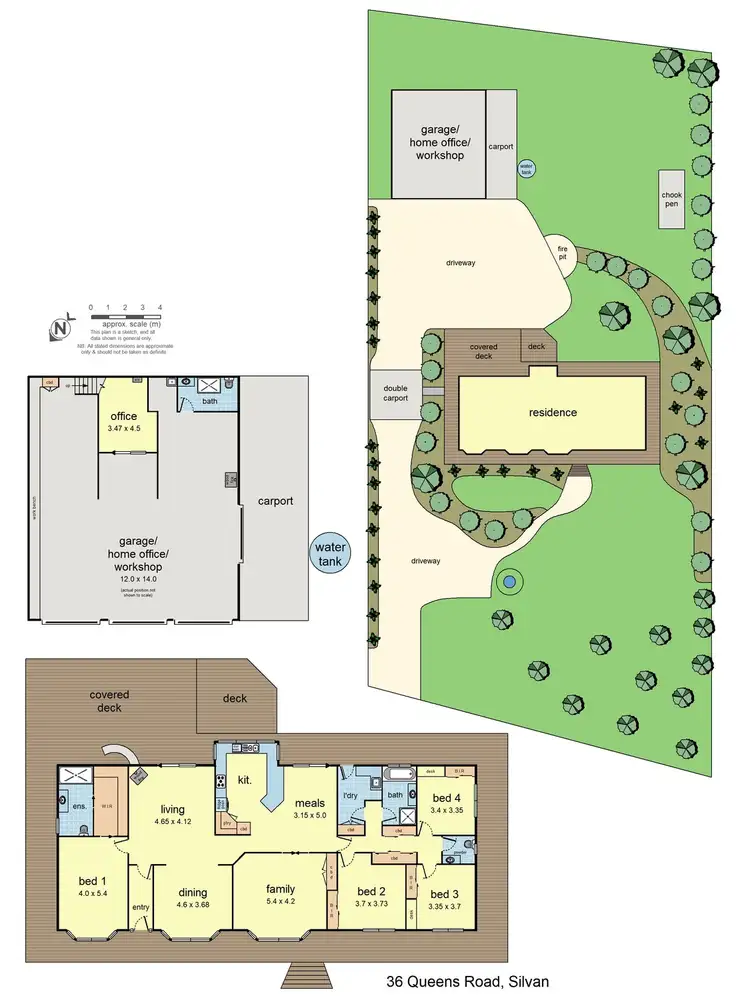 Floorplan of Homely house listing, 36 Queens Road, Silvan VIC 3795