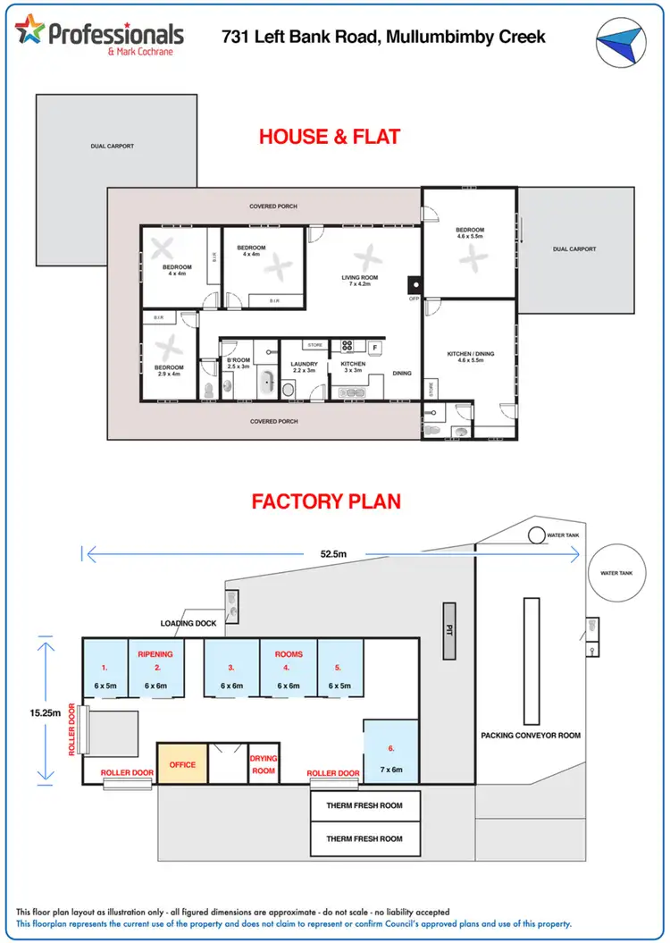 Floorplan of Homely rural property listing, 731 Left Bank Road, Mullumbimby Creek NSW 2482