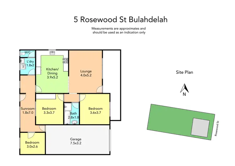 Floorplan of Homely house listing, 5 Rosewood Street, Bulahdelah NSW 2423