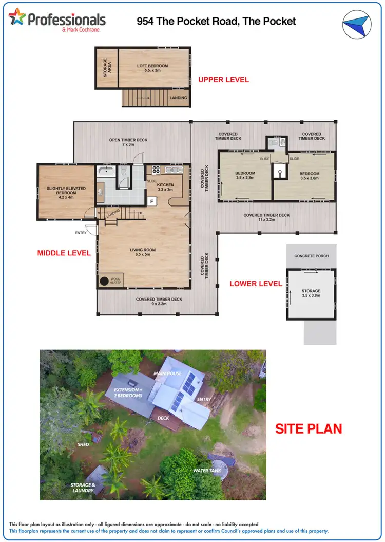 Floorplan of Homely rural property listing, 954A The Pocket Road, The Pocket NSW 2483