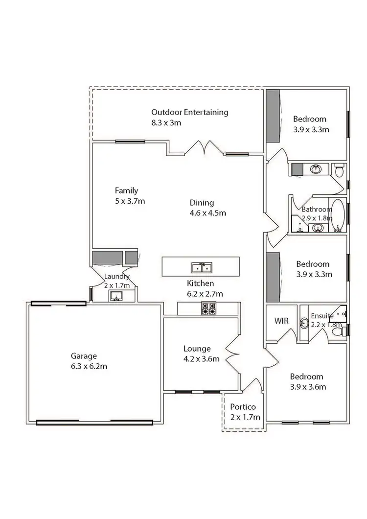 Floorplan of Homely house listing, 29 Condor Drive, Mildura VIC 3500