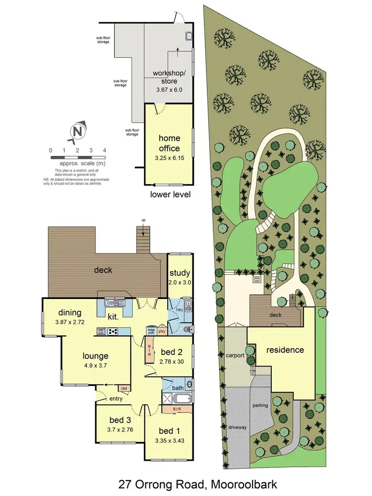 Floorplan of Homely house listing, 27 Orrong Road, Mooroolbark VIC 3138