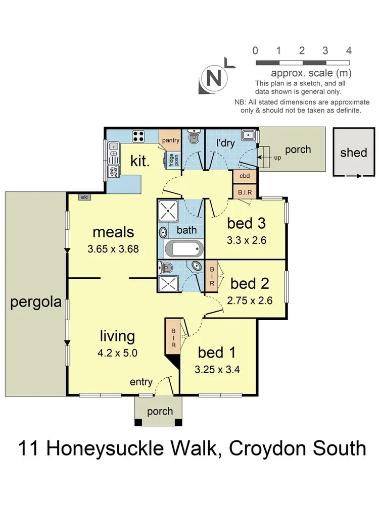 Floorplan of Homely house listing, 11 Honeysuckle Walk, Croydon South VIC 3136