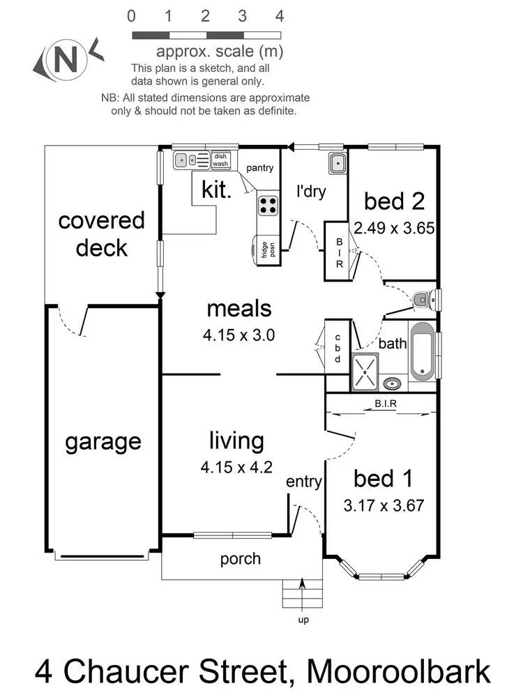 Floorplan of Homely house listing, 4 Chaucer Street, Mooroolbark VIC 3138