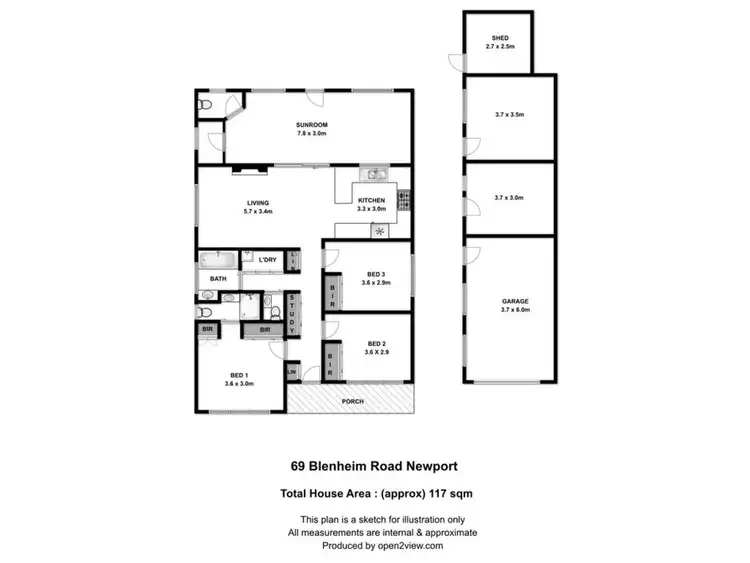Floorplan of Homely house listing, 69 Blenheim Road, Newport VIC 3015