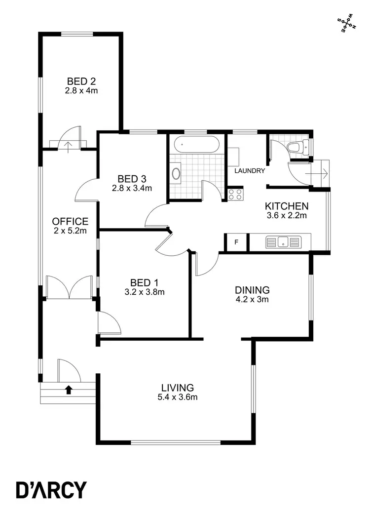 Floorplan of Homely house listing, 10 Gray Street, Newmarket QLD 4051