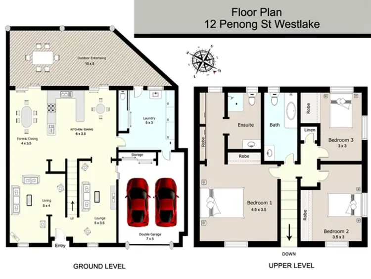 Floorplan of Homely house listing, 12 Penong Street, Westlake QLD 4074