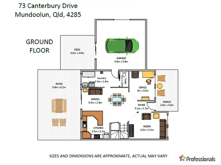 Floorplan of Homely house listing, 73-79 Canterbury Drive, Mundoolun QLD 4285