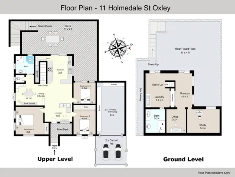 Floorplan of Homely house listing, 11 Holmedale Street, Oxley QLD 4075