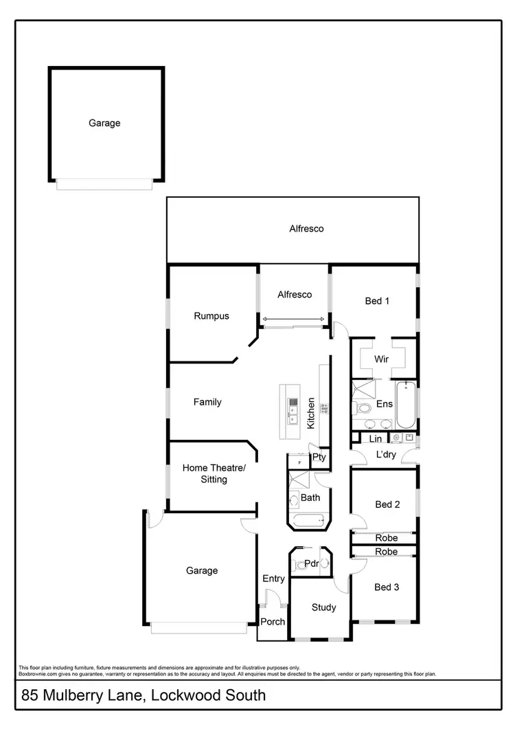Floorplan of Homely house listing, 85 Mulberry Lane, Lockwood South VIC 3551