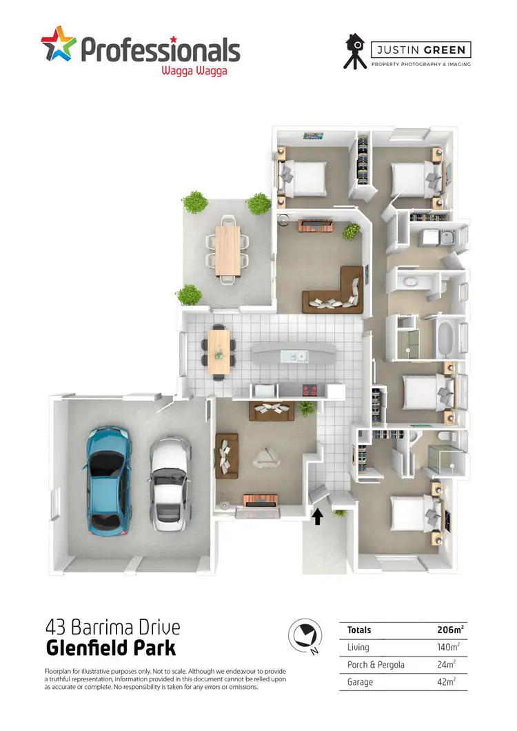 Floorplan of Homely house listing, 43 Barrima Drive, Glenfield Park NSW 2650