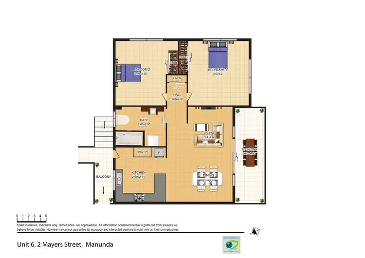 Floorplan of Homely unit listing, 6/2 Mayers Street, Manunda QLD 4870
