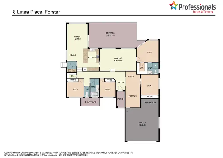 Floorplan of Homely house listing, 8 Lutea Place, Forster NSW 2428