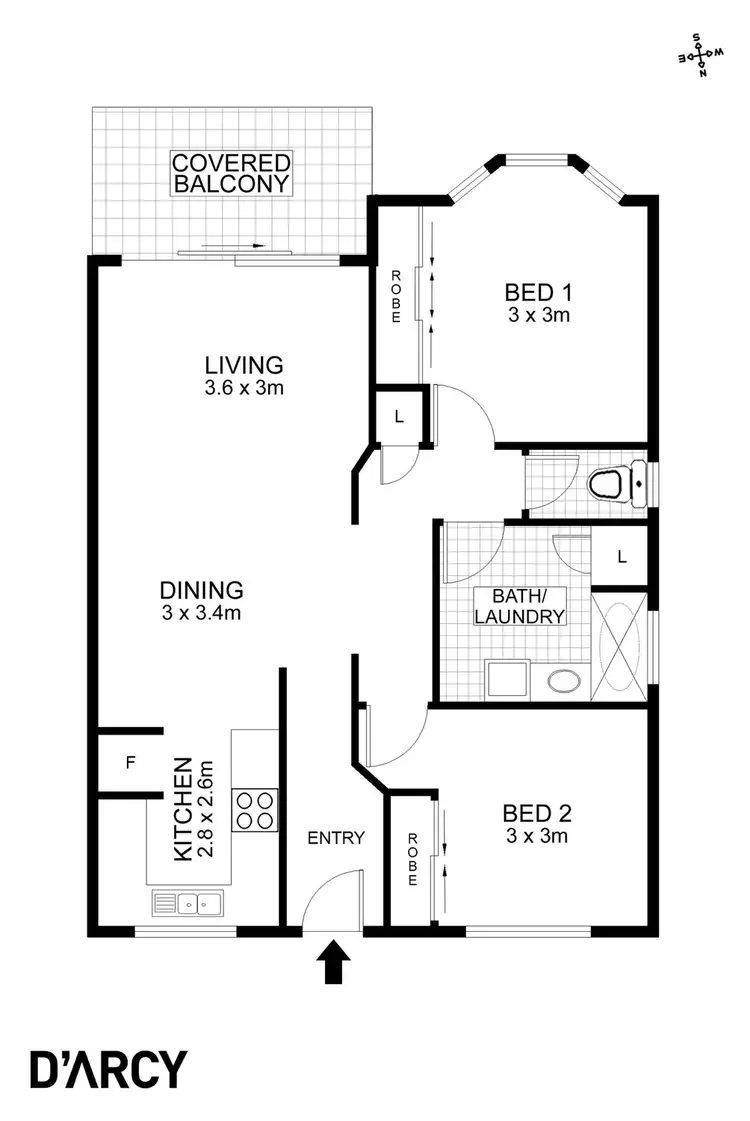 Floorplan of Homely unit listing, 4/15 Dunkirk Street, Gaythorne QLD 4051