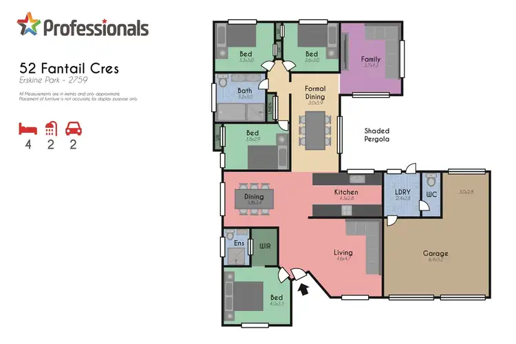 Floorplan of Homely house listing, 52 Fantail Crescent, Erskine Park NSW 2759