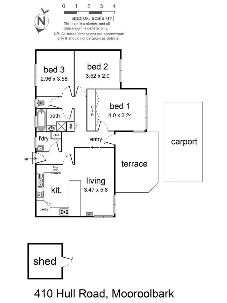 Floorplan of Homely unit listing, 410 Hull Road, Mooroolbark VIC 3138