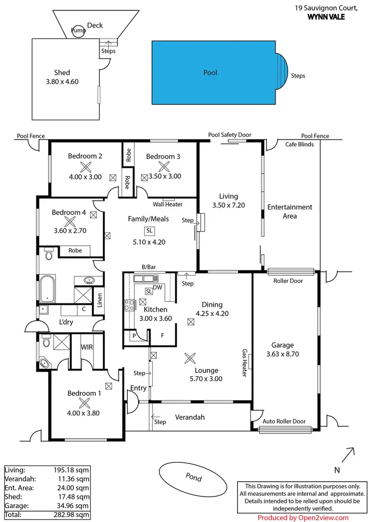 Floorplan of Homely house listing, 19 Sauvignon Court, Wynn Vale SA 5127