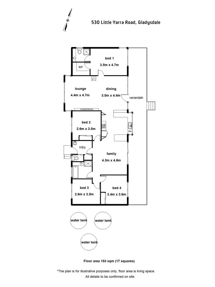 Floorplan of Homely house listing, 530 Little Yarra Road, Gladysdale VIC 3797
