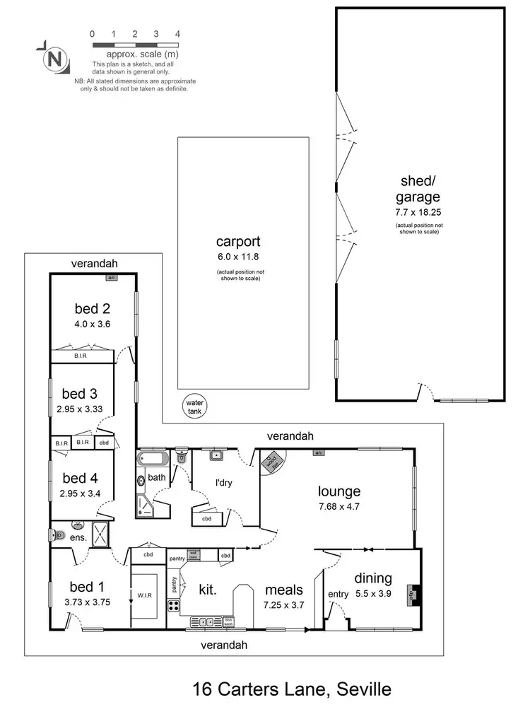 Floorplan of Homely house listing, 16 Carters Lane, Seville VIC 3139